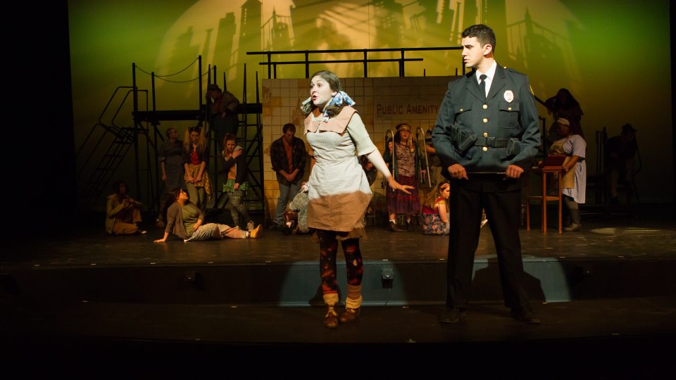 scene from Urinetown: The Musical