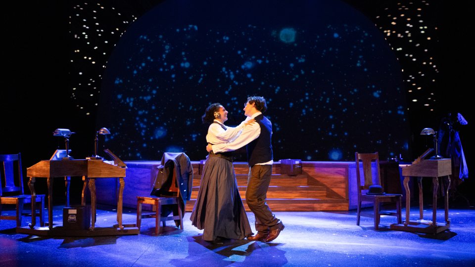 Two people dancing