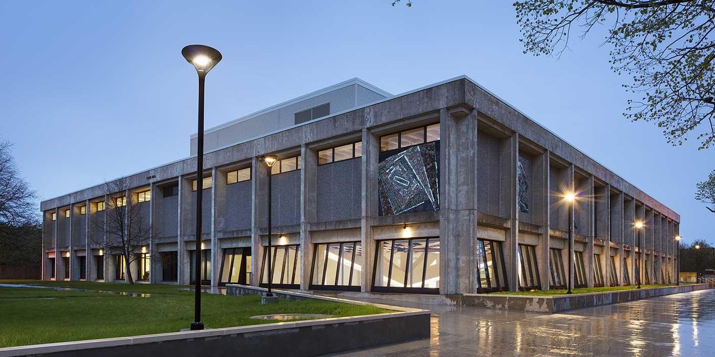 image of outside of Tyler Hall at dusk