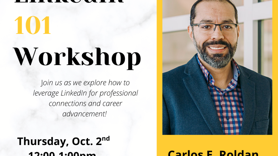 LinkedIn Workshop poster