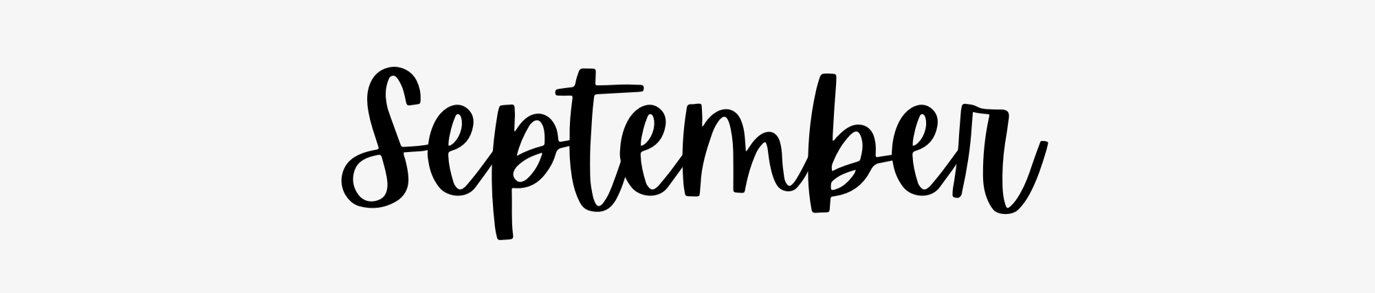 September handwriting