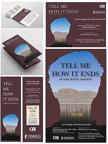 These four pieces are a promotion campaign created for the Oswego Reading Initiative.