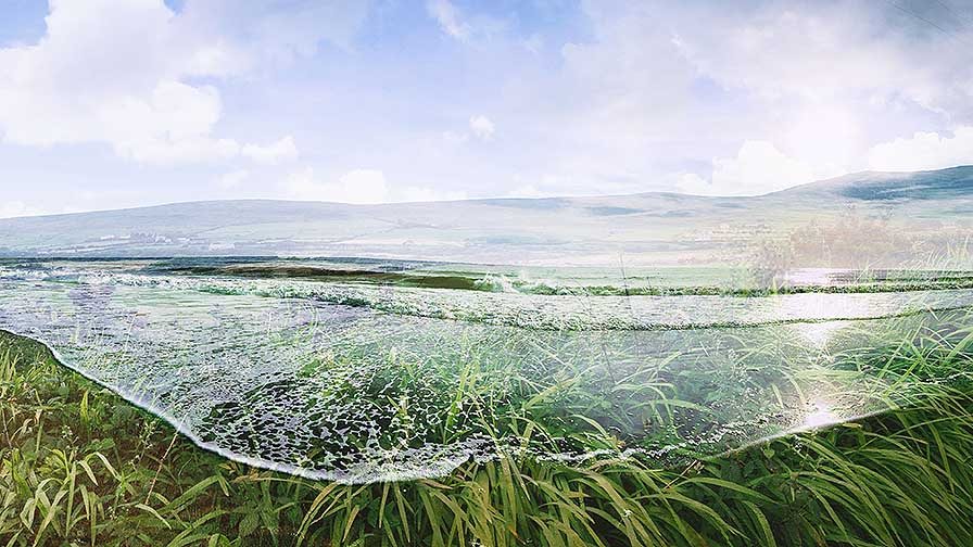 This image was taken and created in Dingle, Ireland. This photograph is a combination of two images (a beach landscape and a hillside landscape) layered on top of one another. The goal of this image is to capture the Irish landscape from a new perspective.
