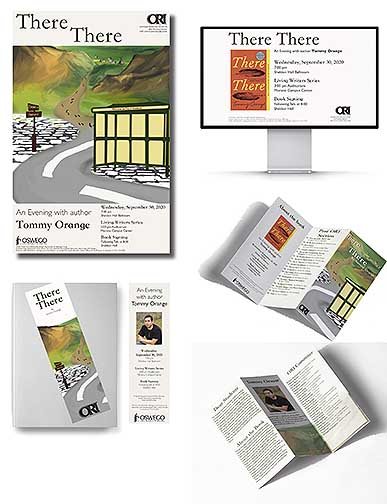 Promotional campaign for ORI that includes Poster, Digital Signage, Brochure, and Bookmark.