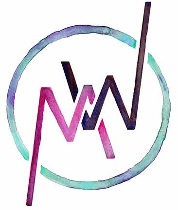 interlocking M and W surrounded by a circle.
