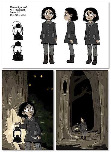 A character design for a book.