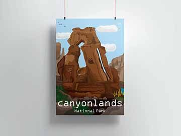 Canyonlands had a really wide desert landscape and various stones and canyons. It was really quiet and spacious, and it seemed to express the grandeur of nature. The canyons, especially the unique sandstone formations, seem to represent the beauty of nature. The layers of natural phenomena were created as a work of art, and art was everywhere. Canyonlands is, in a word, a national park that represents a vast nature as a work of art.