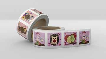Create my own sticker design and share it with people. A consumer can wrap a gift and attach a sticker for a birthday or Valentines Day.