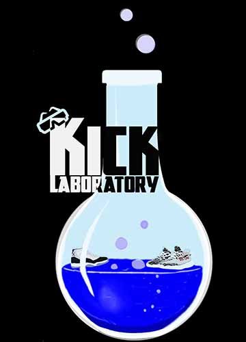 This is a poster I created for my younger brother who started selling his own shoes. There is a potion bottle bubbling with sneakers floating inside. The words kick laboratory are placed in front of the bottle, while a pair of lab glasses rest on the letter “K’ in the word kick. 